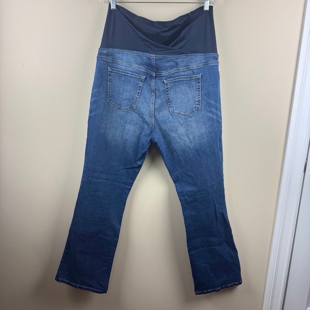 Isabel Maternity by Ingrid & Isabel Skinny Bootcut Jeans Blue Size 16/33R - Picture 2 of 4